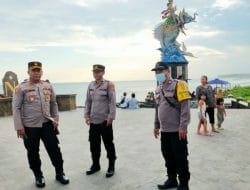 Kapolsek Mengwi Pantau Objek Wisata Pantai Pererenan