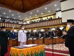 Lantik Achmad Marzuki, Mendagri Sampaikan Lima Pesan