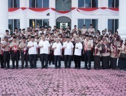 Bupati Lepas Kontingen Pramuka Asahan Ikuti Jambore Nasional XI Tahun 2022 Cibubur