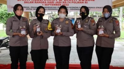 Sambut Hari Jadi Polwan, Polres Asahan Gelar Baksos