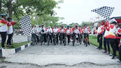Bupati Asahan Lepas Peserta “Fun Bike” Meriahkan  HUT RI ke-77