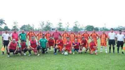 Laga persahabatan Forkopimda Kabupaten Asahan dengan OPD Plus