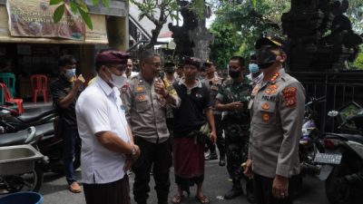 Kapolresta Tinjau Pengamanan Pilkel Serentak Kota Denpasar