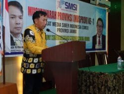 Musprov ke-1, Begini Pesan Firdaus saat Pelantikan SMSI Jambi