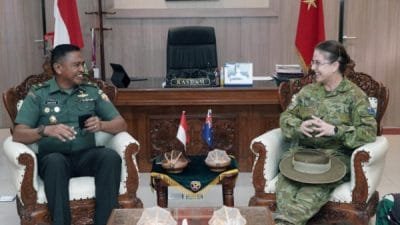 Kodam Udayana Terima Rombongan Army to Army Staff Talk