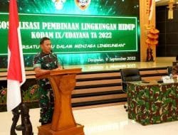 Wujud Kepedulian TNI AD, Kodam IX Udayana Gelar Sosialisasi Pembinaan Lingkungan Hidup