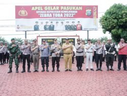 Wakil Bupati hadiri Apel Gelar Pasukan OPS Zebra Toba 2022