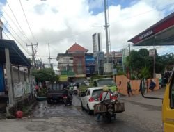 Diguyur Hujan Semalaman Pura Demak Banjir, Polsek Denpasar Barat Siaga