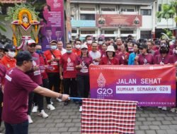 Kanwil Kemenkumham Bali Meriahkan Jalan Sehat Kumham G20