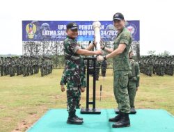 Kasad dan Chief Of Singapura Army Resmi Menutup Latma Safkar Indopura-34/2022