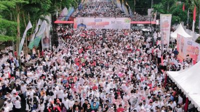 Berhadiah Umrah, Jalan Santai “Sulsel Anti-Mager” Diikuti Ribuan Warga