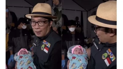 Ridwan Kamil Beri Nama Bayi yang Lahir Pasca Gempa Cianjur