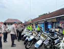 Polres Tegal Cek Kesiapan Kendaraan Saat Jelang Libur Nataru 2023