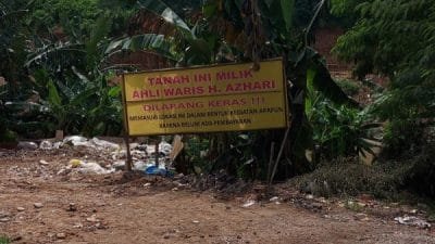 Pemilik Tanah Protes Proyek Saringan Sampah di Jakarta Timur