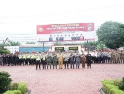 Wabup Asahan Ikuti Apel Gelar Pasukan Operasi Lilin 2022