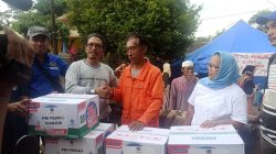 Koordinatoriat PWI Jakbar Sambangi Desa Terparah yang Dihantam Gempa Cianjur