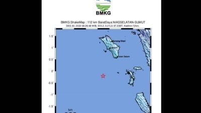 Gempa M5,2 di Nias Selatan, BMKG: Akibat Subduksi Lempeng Indo-Australia