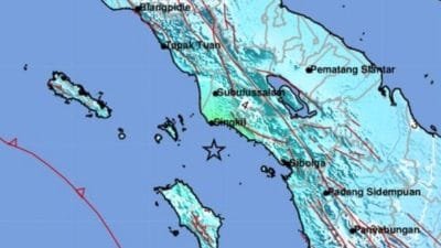 Aceh Singkil Diguncang Gempa Magnitudo 6,2