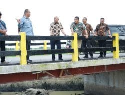 Bupati Asahan Tinjau Jembatan di Rawang Panca Arga