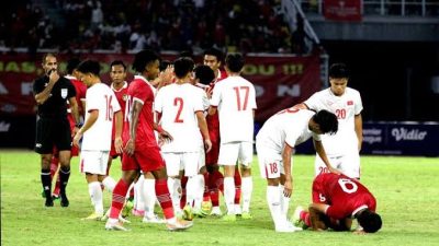 Indonesia vs Vietnam Tanpa Gol di Babak Pertama