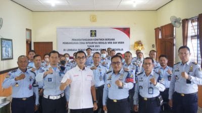 Kunjungi Lapas Singaraja, Kakanwil Kemenkumham Bali Motivasi Soal Komitmen Pembangunan Zona Integritas