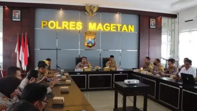 Polres Magetan dan Disnakan Gelar Rakor Penanganan Penyakit Sapi