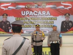 Pimpin Sertijab Kapolsek Pogalan, Ini Arahan Kapolres Trenggalek