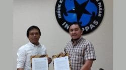Direktur Utama PT Viura, Andi Pranata Bangun (kiri) dan Ketua Harian Inkoppas, Adrian Lamemuhar (kanan)