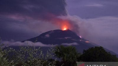 Gunung Ile Lewotolok di NTT Erupsi, Terjadi 48 Kali Letusan