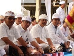 Kanwil Kemenkumham Bali Gelar Upacara Piodalan Purnama Kedasa