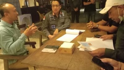 Kepala Imigrasi Kelas I TPI Denpasar Tedy Riyandi, saat sidak di PARQ Ubud, Kabupaten Giayar, Bali, Sabtu (15/4/2023).