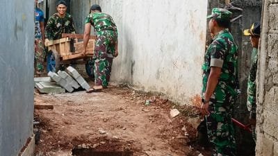 Dandim 0507/Bekasi Apresiasi Semangat Anggota Satgas Jalankan Program TMMD ke-116