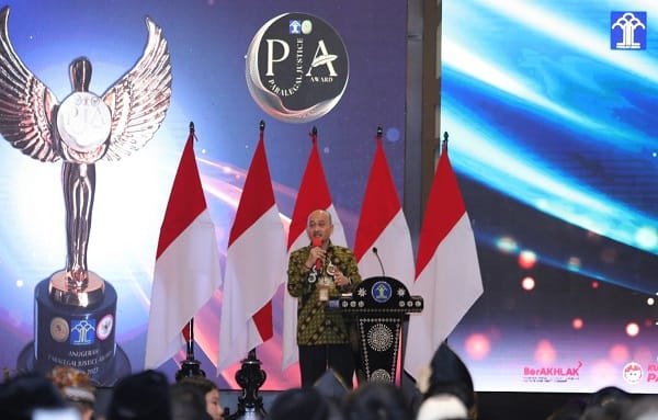 Kepala Biro Hukum dan Humas MA Dr. Sobandi, S.H., M.H., saat acara pembukaan Paralegal Justice Academy di Ancol, Jakarta, Senin (29/5/2023). Foto:Dok.Humas MA