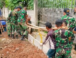 Saluran Air Rampung, Satgas TMMD 116 Kodim 0507/Bekasi Siapkan Pengecoran Jalan