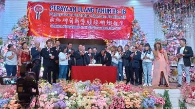 Perayaan Ulang Tahun ke-16 Paguyuban Perantau Siantan Pontianak (PPSP) di Restaurant Fortune Star, Kota Tua, Jakarta Barat, Minggu (11/6/2023). Foto: istimewa