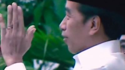 Presiden Jokowi Salat Idul Adha di Istana Yogyakarta