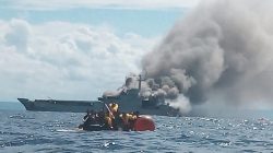 Sebanyak 119 prajurit TNI AL yang berada di Kapal Perang Republik Indonesia (KRI) Teluk Hading-538 berhasil dievakuasi