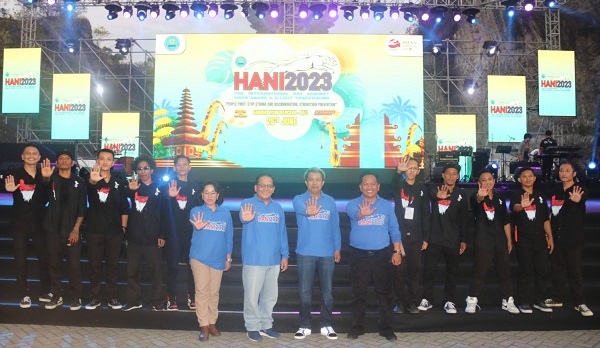 Kakanwil Kemenkumham Bali hadiri puncak acara Hari Anti Narkotika (HANI) 2023 di Festival Park Taman Budaya Garuda Wisnu Kencana, Badung, Senin (26/6/2023).