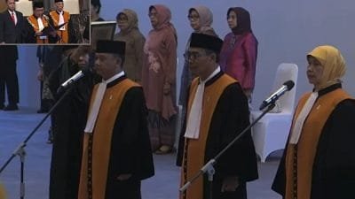 Ketua MA Lantik tiga Hakim Agung