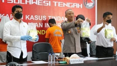 Polda Sulteng membongkar peredaran narkotika jaringan Internasional dengan barang bukti sabu seberat 15 kg