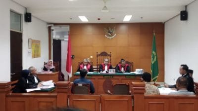 PN Jaktim hari ini kembali menggelar sidang terdakwa Eks Dirut PT. Metromini Nofrialdi alias Aldi.