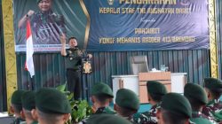 Pengarahan Kasad Jenderal TNI Dudung Abdurachman dalam Kunjungan Kerja (Kunker) ke wilayah Kodam IV/Diponegoro, di Solo, Jawa Tengah
