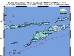 NTT Diguncang Gempa Bumi Magnitudo 6,0