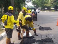 Sudin Bina Marga Jakbar Perbaiki Jalan