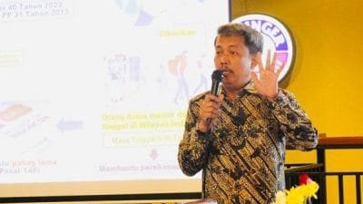 Kakanwil Kemenkumham Bali, Anggiat Napitupulu, menjadi narasumber dalam Pertemuan Bulanan Bali Consular Corps di Jalan I Gusti Ngurah Rai, Badung, Rabu (30/8/2023).