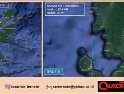 SAR: Kapal Berpenumpang 5 Orang Tenggelam di Halmahera Barat, 2 Hilang