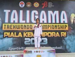 Haura Madinah Siregar, Putri Ketua Forwaka Raih Medali Emas Kejuaraan Taekwondo Piala Kemenpora