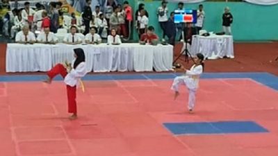 Haura Madinah Siregar meraih medali emas kejuaraan taekwondo