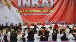 Kejuaraan Karate Inkai Piala Gubernur Bali 2023 di GOR Lila Bhuana Denpasar, Jumat (18/8/2023).