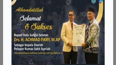 Pelopor RSUD Syariah, Bupati Hulu Sungai Selatan Sabet Penghargaan MUKISI